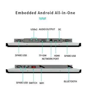 Rk3288 Rk3399 Rk3566 Rk3568 Embedded Brede Tablet Multi-Size Ip65 Waterdichte 7 10.1 Inch Industriële Touchscreen Android Paneel Pc