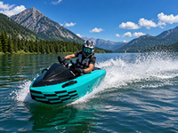 Bateau Jet Kart Électrique Haute Vitesse 2026 15KW 50km/h en Plastique pour Adultes et Adolescents – Idéal Lacs, Rivières, Parcs Aquatiques