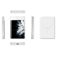 2025 nouveau 5000mah portable sans fil charge chine batterie externe induction avec led avec certificat CE