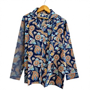 Conjunto de Pijama de Manga Larga con Estampado Floral para Hombre, 100% Algodón Satinado, Ropa de Dormir Informal para Primavera, Patrón Tejido, Regalo para Ella - Product Image 6