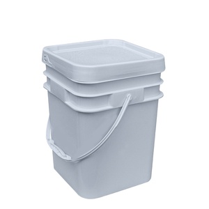 Leadloong Thùng vuông thùng nhựa vuông xô với nắp nước dày XÔ-cấp thực phẩm nhựa 20 lít Thùng nhựa - Product Image 1