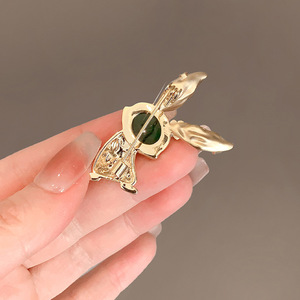 <span class=keywords><strong>Vintage</strong></span> tão bonito coelho ouro broche strass verde criativo broches pinos para mulheres moda design BroochesGJZ-BXZ083 - Product Image 5