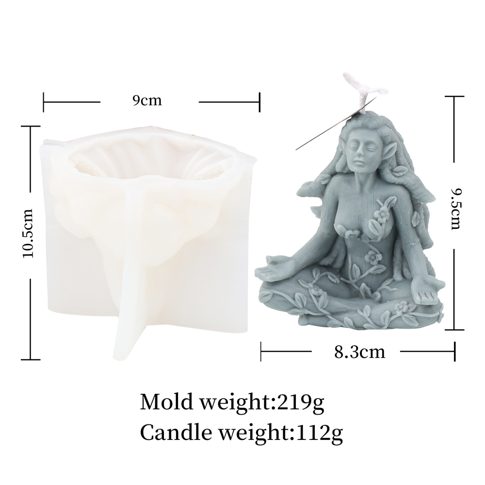 Molde de vela de diosa 2