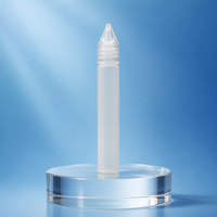 Flacons compte-gouttes en plastique en forme de stylo de 5 ml, 10 ml, 20 ml, 30 ml, 60 ml, rechargeables, en PE, pour huiles essentielles, avec bouchon à vis en cristal