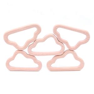 <span class=keywords><strong>Hot</strong></span> Sale Oblique Cloud Shape Organic Wooden Teether Beech Wood <span class=keywords><strong>Baby</strong></span> Teether Toy - Product Image 4