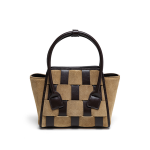 特注ロゴバッグ在庫サポートトップレイヤー牛革輸出品質本物のレザーハンドバッグ - Product Image 3