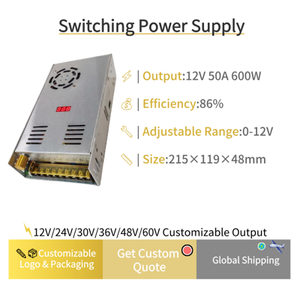 Tension réglable 12V 24V 36V 48V 60V Alimentation DC réglable avec affichage numérique - Product Image 3