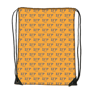 Sigma Gamma Rho High-quality Wholesales Applying High Quality Custom Sorority Stripe Drawstring Backpack Bag