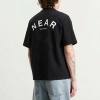 T-shirt pour homme en coton lourd 100% imprimé à l'écran, coupe ample et surdimensionnée