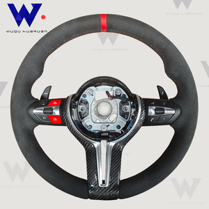 Para <span class=keywords><strong>BMW</strong></span> volante F10 F20 F30 X5 F15 X6 F16 F25 F26 M2 F87 M3 F80 M4 F82 E90 E60 gamuza completa con función de calentamiento por vibración - Product Image 2