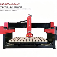 Machine de découpe de pierre CNC multifonctionnelle 3X 4X avec guidage infrarouge pour la découpe de formes spéciales de dalles de marbre et de granit