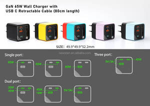 Chargeur rapide GaN 65W <span class=keywords><strong>pour</strong></span> <span class=keywords><strong>iPhone</strong></span> 16 Smart Watch Câble rétractable <span class=keywords><strong>Pied</strong></span> pliant Fonction PD 3.0 - Product Image 4