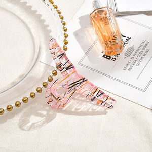 Nuevo Clip afilado grande plástico transparente Color sólido bonito pinza para el cabello accesorios para el cabello para mujeres - Product Image 6