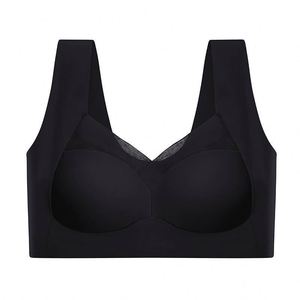 Sujetador Deportivo Inalámbrico de Malla en Contraste para Mujer I-0127, Cómodo y Transpirable, con Push-Up, Sin Costuras, Sexy, Lencería y Ropa Interior - Product Image 3