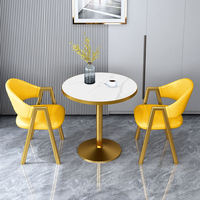 Ensemble de mobilier de restaurant moderne, tables et chaises de restaurant, ensemble table et chaises de salle à manger, banquette de restaurant, table et chaises de café, banquette en fer