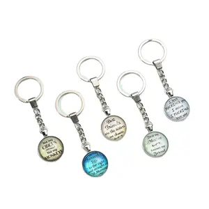2024 Wholesale Personalized Custom Design Your Own Logo Round Shaped Crystal Keychain For Unique Gifts