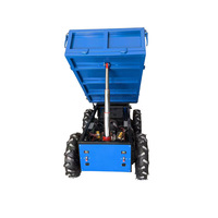 Transporteur électrique télécommandé pour verger et ferme, UTV/ATV électrique 4x4 tout-terrain, remorque benne de transport