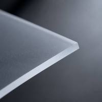 Plaque en polycarbonate translucide givrée à diffusion de lumière supérieure pour diffuseur de lumière LED