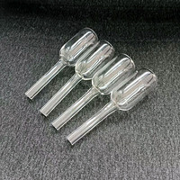 Tube de Quartz Transparent résistant à la chaleur, Ampoule en verre de Quartz personnalisée de différentes tailles
