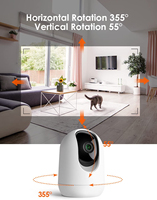 Caméra pour bébé Wifi intérieure CloudEdge avec connexion Bluetooth, audio bidirectionnel pour la sécurité à domicile