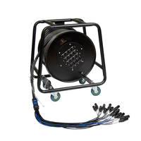 Équipement d'éclairage de scène professionnel 380 petit câble de Signal Audio multicanal 16 voies avec bobine de voiture Mobile 220V matériau métallique