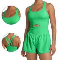 Combinaison décontractée pour femme, nouvelle collection européenne et américaine, sexy, sans coutures, à bretelles spaghetti, pour le sport en plein air