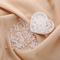 Perles d'imitation de perle demi-rondes en plastique ABS, couleur ivoire, 3mm-8mm, pour la décoration DIY (vente en gros)