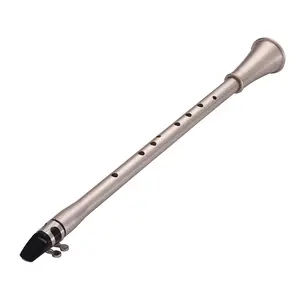 C key mini clarinete simples, sax compacto clarinete-saxofone material abs instrumento de vento musical para iniciantes com bolsa de transporte