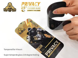 Protecteur d'écran en <span class=keywords><strong>verre</strong></span> trempé ESD Black King Kong Privacy pour <span class=keywords><strong>iPhone</strong></span> 16 Pro Max 17Air 15 14 Plus 13 12 11 Pro X Xr XS Max - Product Image 5