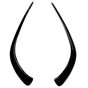 Mercedes-Benz CLA C118 Front Bumper Canard Lip ABS Piano Black Carbon Fiber Texture Exterior Modification - Product Image 4