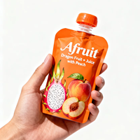 Impression de personnalité Pochette à bec anti-fuite Purée de fruits Nourriture pour bébé Jus de bébé Squeeze Champignon Cap Sacs d'emballage