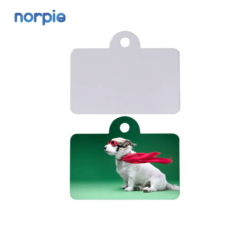 2024 vente chaude fournitures pour animaux de compagnie collier pour animaux de compagnie personnalisé Sublimation chien ID étiquette Anti-perte