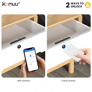 Serrure de Meuble Invisible et Magnétique TTLOCK, Verrou Intelligent Sans Clé avec Capteur NFC RFID Électronique, pour Tiroir et Armoire - Product Image 2