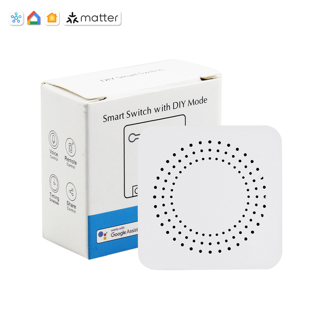 Smart Home Automation Intelligent On-Off Controller Mini Wifi Matter Light Dimmer Switch Module Matter Relay Switch