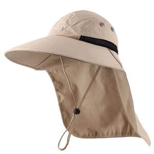 Sombrero de Protección Solar para Exteriores con Solapa para el Cuello, Protección UV, Transpirable, Tipo Bucket, para Hombres y Mujeres, para Pesca, Color Azul Marino - Product Image 2