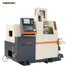 Swiss type machine B13-6 double spindle six axis swiss type sliding headstock cnc lathe