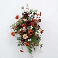 Arreglo Floral Artificial para Colgar en la Pared, Filas de Flores Decorativas, Fondo para Ceremonia de Boda, Adorno para Escenario y Ventana, Accesorios para Sesiones de Fotos