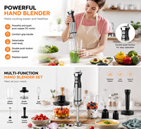 Mixeur Plongeant Multifonctionnel 1500W avec Corps Amovible, Moteur DC en Cuivre Pur, Boîtier en Acier Inoxydable – Idéal Cuisine et Hôtellerie