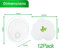 Saijzek Nuevo Paquete de 2 Trampas para Insectos Eléctricas con Luz Azul, Inodoras, Silenciosas, Sin Químicos, Impermeables, Adhesivas para Moscas