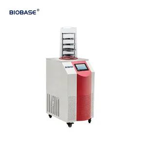 BIOBASE Vertical Freeze Dryer Standard chamber -60/-80 degree Freeze Drying Area 0.12m2 9.3L Cold Trap Vertical Freeze Dryer