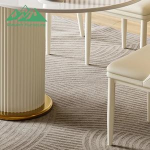 <span class=keywords><strong>Table</strong></span> à manger en pierre frittée de style crème moderne Wayon, ensemble de <span class=keywords><strong>table</strong></span> et de chaises ovales créatif et peu encombrant pour petit appartement - Product Image 5