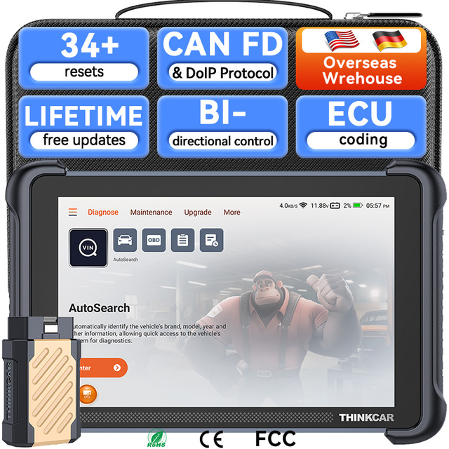 THINKCAR THINKSCAN 689BT Automotive Scan Lifetime Free Updates Bidirectional ECU Coding Obd2 Car Scanner Auto Diagnostic Tool