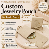 Pochette en velours pour bijoux, sac à cordon personnalisé imprimé pour montres, bagues, colliers, boucles d'oreilles, bracelets, emballage cadeau, OEM ODM
