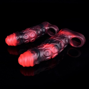 N-BDV5267 Male Penis Sleeves Are Made of Soft Liquid Silicone Large Size Penis Enlargement <b>Dildo</b> Sleeve Sex Toys - Product Image 4