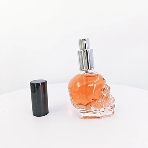 50ml Transparent <strong>Glass</strong> <strong>Bottle</strong> <strong>Skull</strong> Shaped Small Perfume <strong>Bottle</strong> - Product Image 4