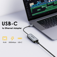 Adaptador WAVLINK USB C Gigabit Ethernet 2,5G/5Gbps sin controlador para Windows 10/11 Mac OS 11 Linux para uso en PC