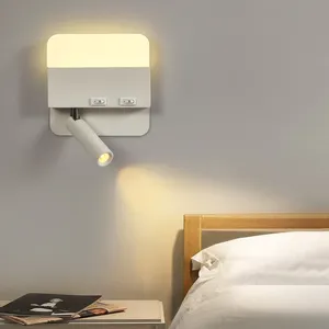 2024New Style High Quality Indoor Led Wall Lamp Simple Bedside Reading Lamp Hotel Wall Lamp