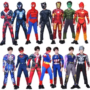 Grosir anak kostum renang anak laki-laki-Kostum Cosplay Anak-anak, Pakaian Otot Kostum Pahlawan Super Anak-anak Langsung dari Pabrik