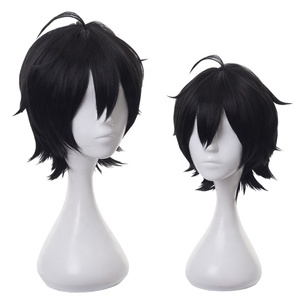 Perruque courte noire de 30 cm en gros, cosplay <span class=keywords><strong>Horimiya</strong></span>, anime Miyamura Izumi, perruque synthétique, costume de cosplay, perruques de cheveux - Product Image 2