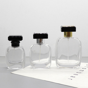 30ml Square Transparent Glass <b>Perfume</b> Dispensing Bottle Crystal White with Clip-On <b>for</b> Cosmetics Empty Cosmetic Bottle <b>for</b> <b>Women</b> - Product Image 3